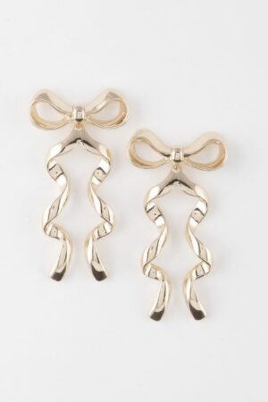 Ribbon Drop Earrings