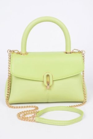 Faux Leather Top Handle Bag Faux Leather Top Handle Bag