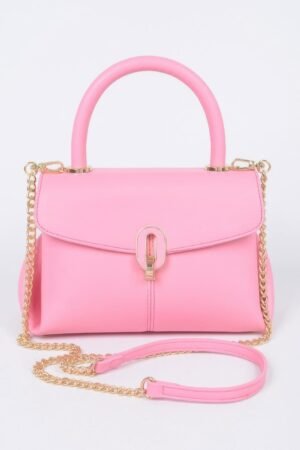 Faux Leather Top Handle Bag Faux Leather Top Handle Bag