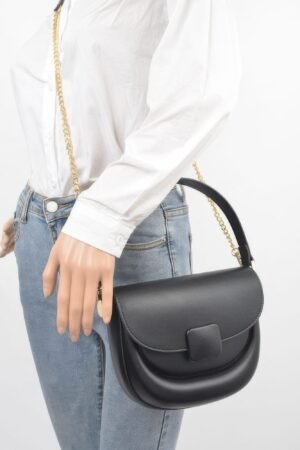 Faux Leather Top Handle Flap Bag Faux Leather Top Handle Flap Bag