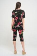Print Bns Capri Pants Set