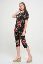 Print Bns Capri Pants Set