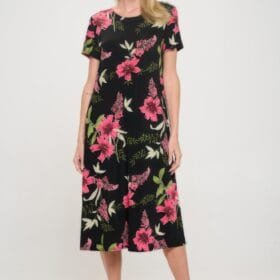 Print Bns Long Dress