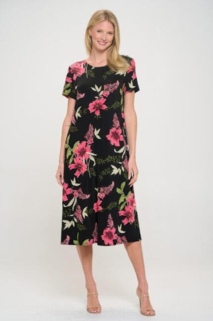 Print Bns Long Dress