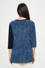 HIT Contrast V-Neck Tunic Top