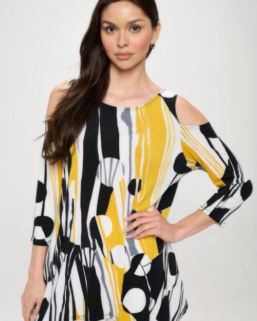 Hit Open Shoulder Shark Bite Top