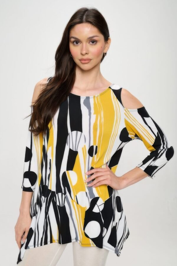 Hit Open Shoulder Shark Bite Top