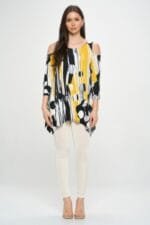 Hit Open Shoulder Shark Bite Top