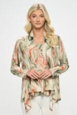 Mid Cut Print Jacket