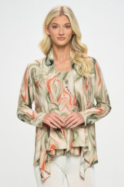 Mid Cut Print Jacket
