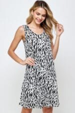 Plus Size Bns Print Missy Tank Dress