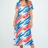 Plus Size Short Sleeve Bns Long Dress