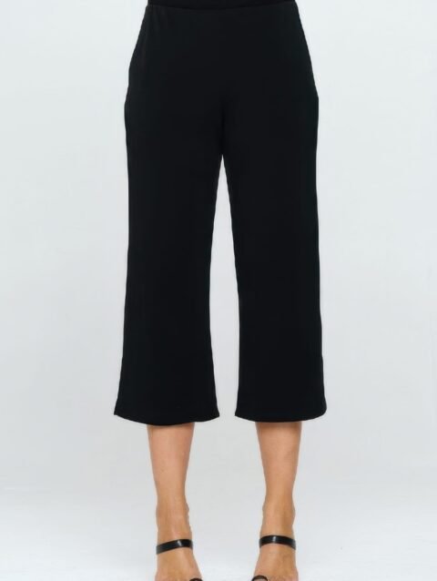 Moss Crepe Wide Leg Angle Pants