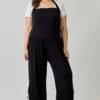Plus Size Wide Leg Halter Style Jumpsuit
