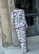 Animal Print Sweater Dress Bodycon - Image 9