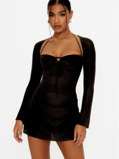 Peek Hole Mini Dress Peek Hole Mini Dress
