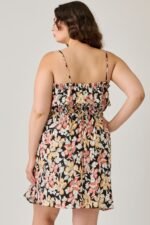 Plus Size Rayon Challis Floral Ruffled Tier Dress - Image 9
