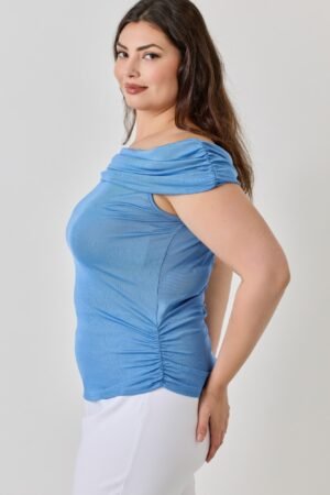 Plus Size Ots 2x1 Knit Rib Top Plus Size Ots 2×1 Knit Rib Top