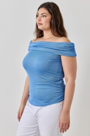 Plus Size Ots 2x1 Knit Rib Top Plus Size Ots 2×1 Knit Rib Top