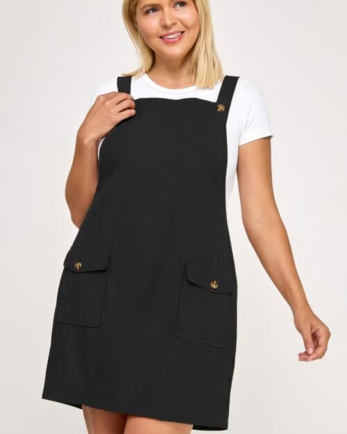plus size corduroy overall dress
