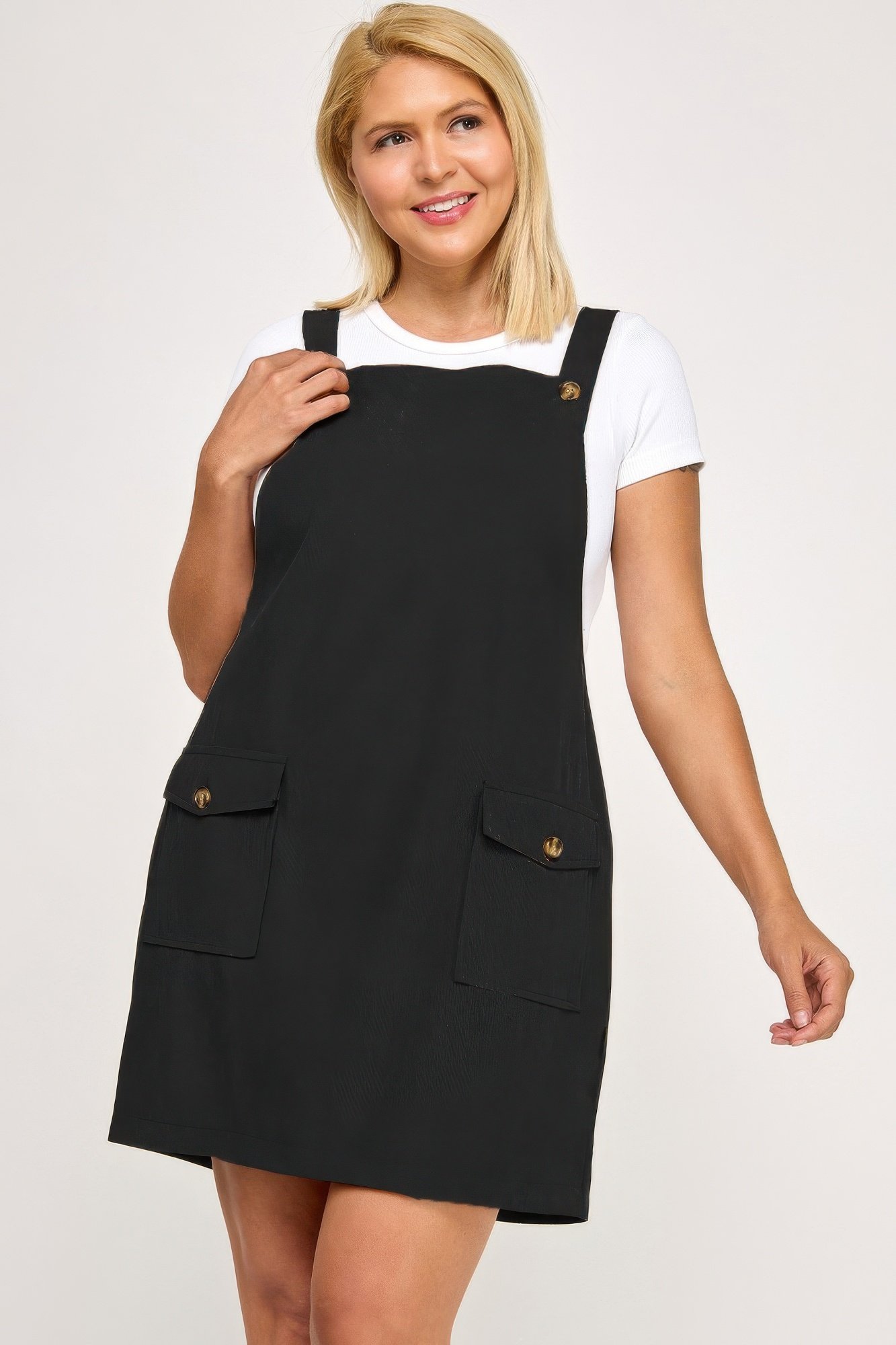 plus size corduroy overall dress - image 2