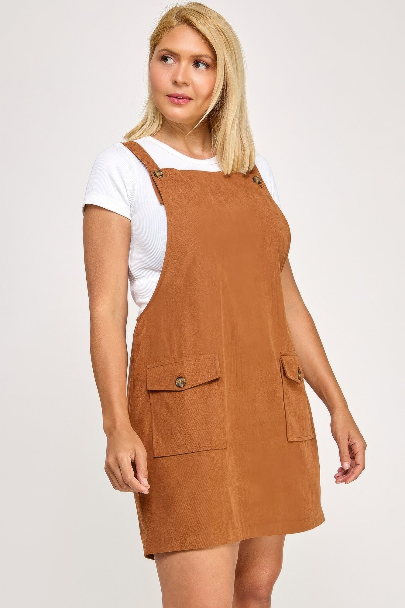 plus size corduroy overall dress - image 7