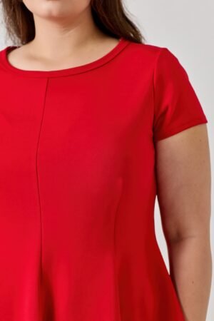 Plus Size Scuba Peplum Top – Chic Crepe Top Plus Size Scuba Peplum Top – Chic Crepe Top