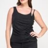 Plus Size Sleeveless Top With Subtle Shimmer