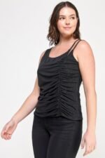 Plus Size Sleeveless Top With Subtle Shimmer - Image 5
