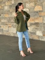 Oversized Corduroy Shacket Button Down Utility