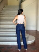 High Waist Vintage Straight Leg Denim Jeans - Image 11