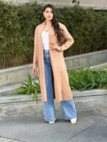 Clover Fine Knit Midi Cardi Cardigan With Pockets - Image 16