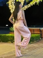 Satin Wide Leg Pants & Flower Sleeveless Top Set - Image 10