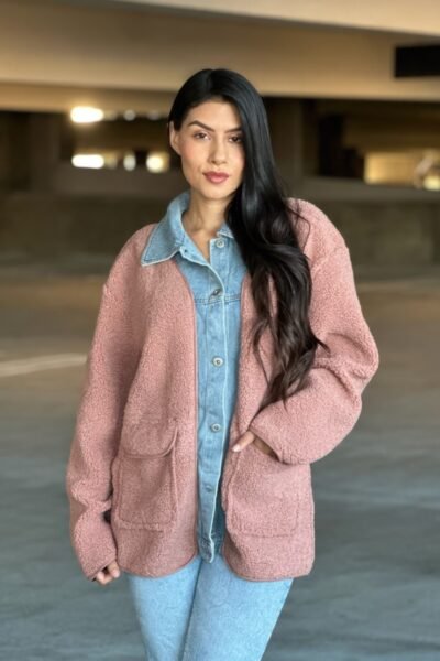 Denim Jacket With Square Pockets