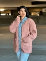 Teddy Fleece & Denim Jacket With Square Pockets - Image 7