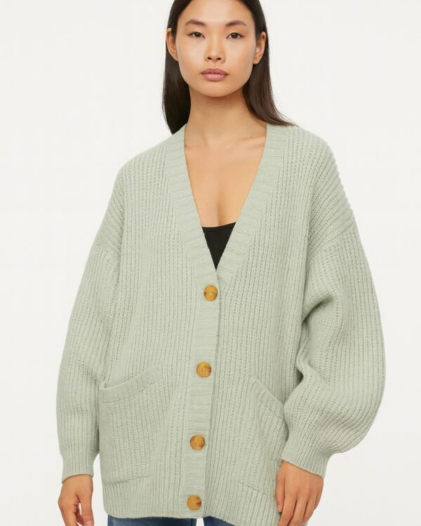 Button Down Knit Cardigan