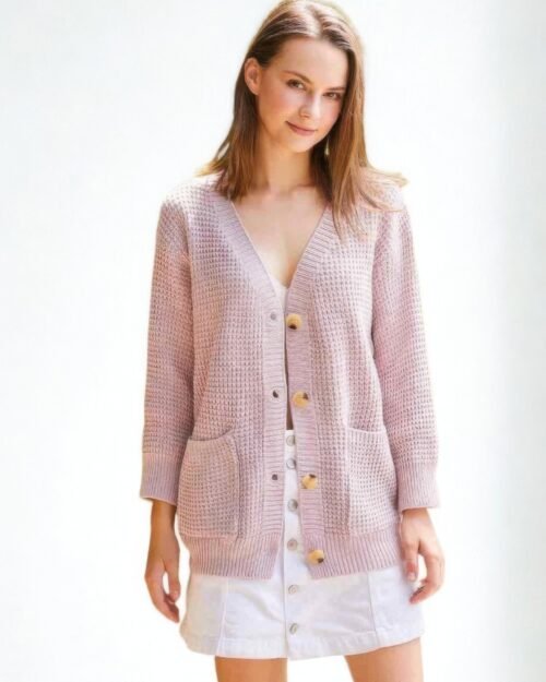 Long Sleeves Button Down Knit Cardigan
