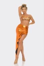 Metallic Sequin Crop Top & Skirt Set - Image 3