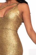 One Shoulder Slit Maxi Dress - Image 7