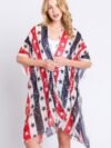 Stripe And Star American Flag Kimono