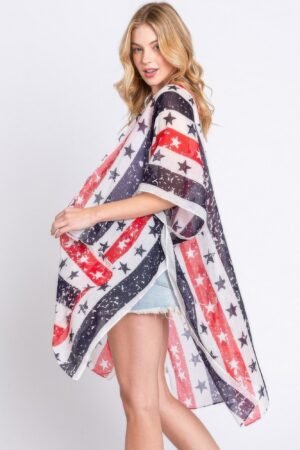 Stripe And Star American Flag Kimono Stripe And Star American Flag Kimono