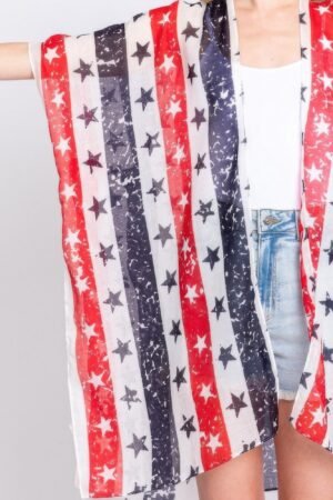Stripe And Star American Flag Kimono Stripe And Star American Flag Kimono
