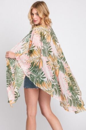 Tropical Print Cover Up Shawl for Women Tropical Print Cover Up Shawl for Women