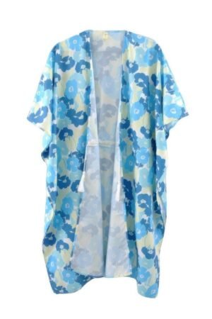 Floral Print Cover Up | Self-Tie Open Front Floral Print Cover Up | Self-Tie Open Front