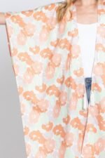 Floral Print Cover Up | Self-Tie Open Front - Image 8