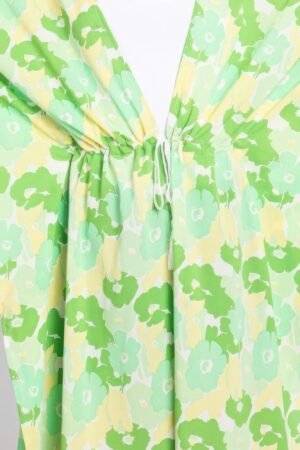 Floral Print Cover Up | Self-Tie Open Front Floral Print Cover Up | Self-Tie Open Front