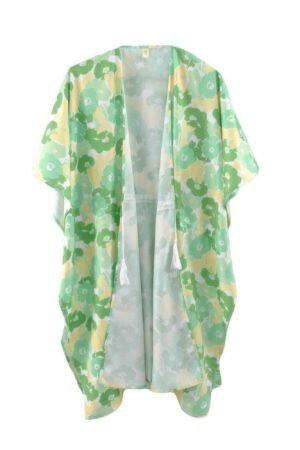 Floral Print Cover Up | Self-Tie Open Front Floral Print Cover Up | Self-Tie Open Front