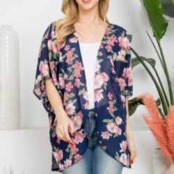 Flower Print Kimono