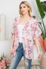 Flower Print Kimono - Image 3