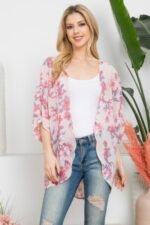 Flower Print Kimono - Image 4